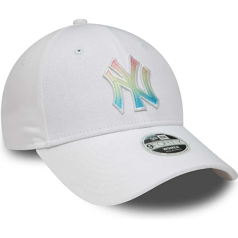 kepure-islenkta-balta-reguliuojamas-multicolor-9forty-ombre-infill-new-york-yankees-mlb-new-era