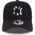 kepure-islenkta-tamsiai-melyna-snapback-a-frame-team-camo-infill-new-york-yankees-mlb-new-era