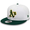 kepure-plokscia-balta-snapback-rickey-henderson-9fifty-crown-patches-oakland-athletics-mlb-new-era