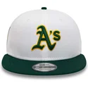 biala-i-zielona-czapka-z-daszkiem-snapback-rickey-henderson-9fifty-crown-patches-oakland-athletics-mlb-firmy-new-era