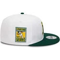 biala-i-zielona-czapka-z-daszkiem-snapback-rickey-henderson-9fifty-crown-patches-oakland-athletics-mlb-firmy-new-era