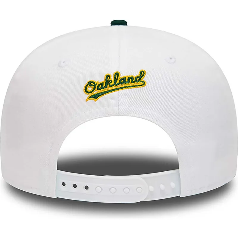 kepure-plokscia-balta-snapback-rickey-henderson-9fifty-crown-patches-oakland-athletics-mlb-new-era