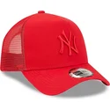 kepure-islenkta-vilkikas-raudona-snapback-a-frame-tonal-mesh-new-york-yankees-mlb-new-era