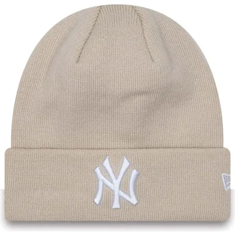 New Era Women Cuff League Essential New York Yankees MLB Beige Beanie
