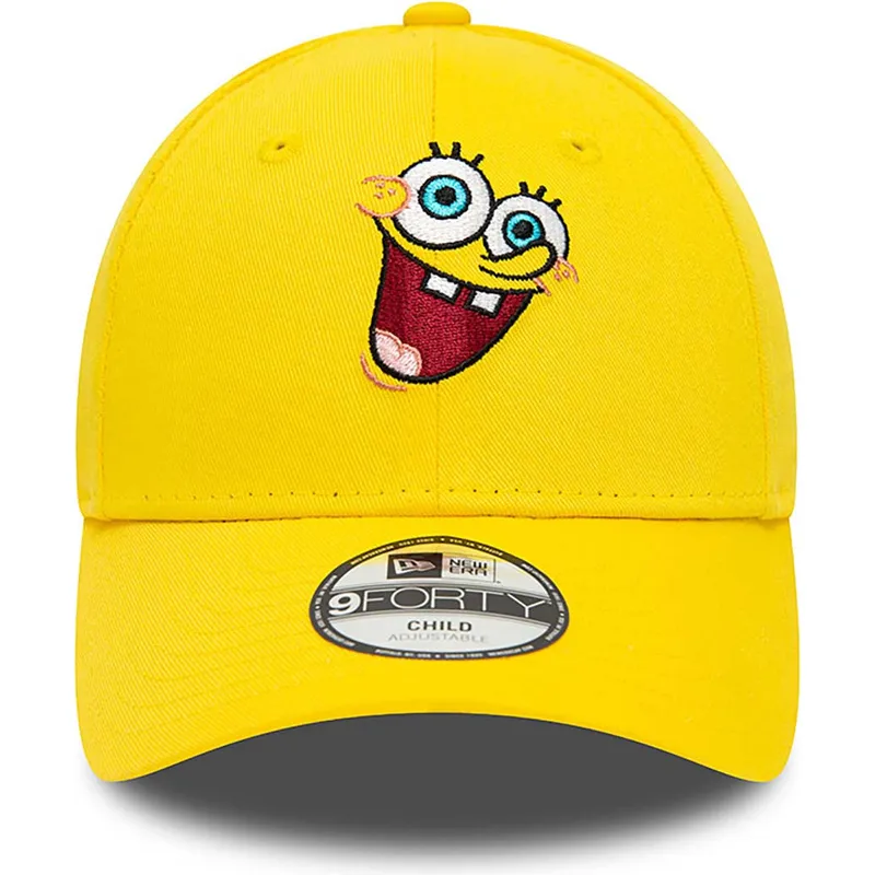 kepure-islenkta-geltona-reguliuojamas-vaikams-9forty-spongebob-new-era