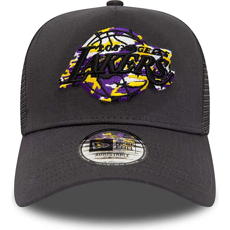 kepure-islenkta-pilka-snapback-a-frame-team-camo-infill-los-angeles-lakers-nba-new-era