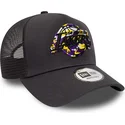szara-czapka-truckerka-a-frame-team-camo-infill-los-angeles-lakers-nba-od-new-era