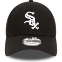 kepure-islenkta-juoda-reguliuojamas-9forty-team-side-patch-chicago-white-sox-mlb-new-era