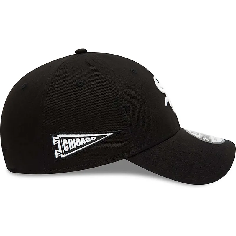 kepure-islenkta-juoda-reguliuojamas-9forty-team-side-patch-chicago-white-sox-mlb-new-era kepure-islenkta-juoda-reguliuojamas-9forty-team-side-patch-chicago-white-sox-mlb-new-era