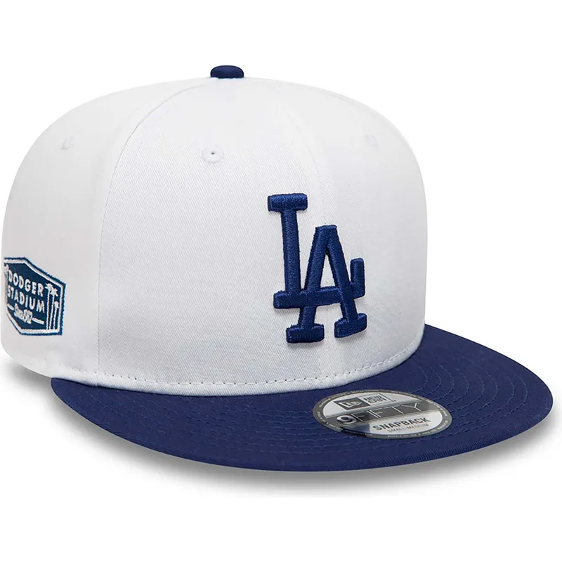 kepure-plokscia-balta-snapback-9fifty-crown-patches-los-angeles-dodgers-mlb-new-era