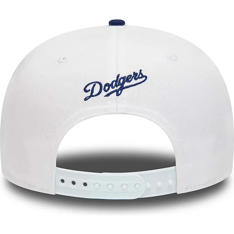 kepure-plokscia-balta-snapback-9fifty-crown-patches-los-angeles-dodgers-mlb-new-era