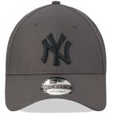new-era-curved-brim-grey-logo-9forty-diamond-era-new-york-yankees-mlb-grey-adjustable-cap