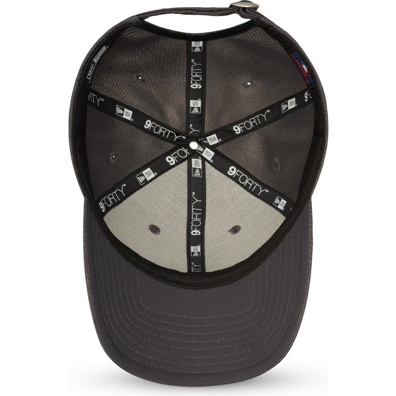 new-era-curved-brim-grey-logo-9forty-diamond-era-new-york-yankees-mlb-grey-adjustable-cap
