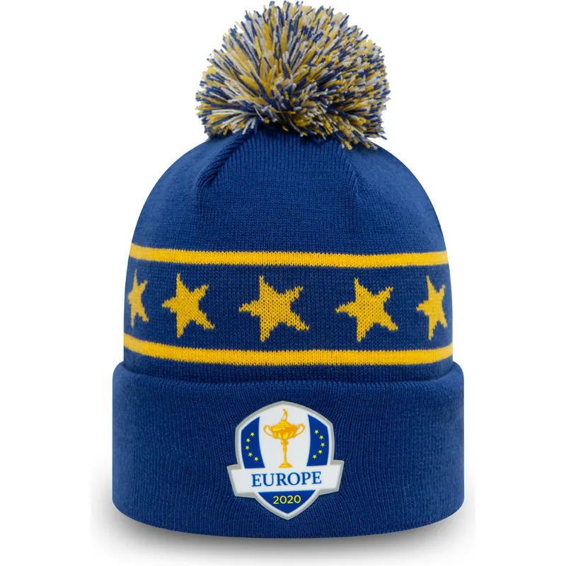 kepure-su-bumbulu-melyna-cuff-sunday-bobble-ryder-cup-europe-new-era kepure-su-bumbulu-melyna-cuff-sunday-bobble-ryder-cup-europe-new-era