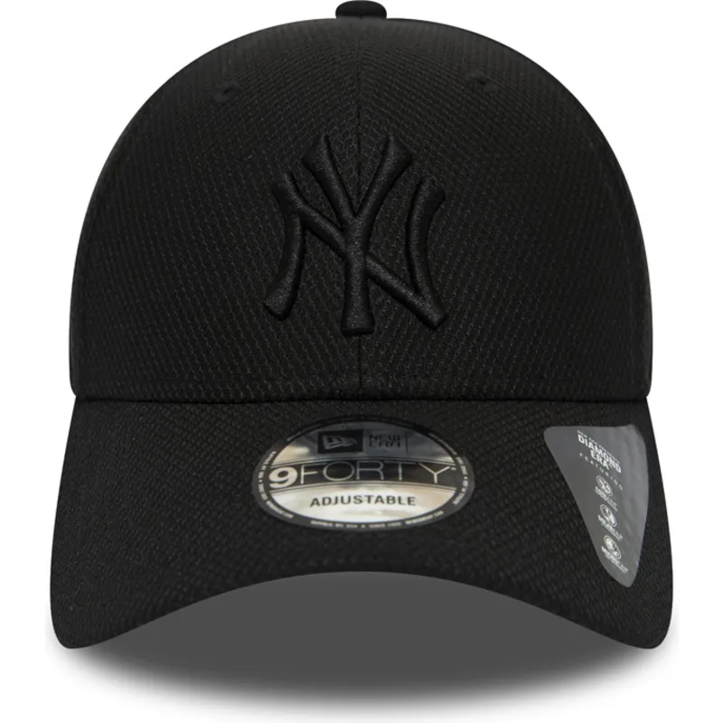 kepure-islenkta-juoda-reguliuojamas-9forty-diamond-era-new-york-yankees-mlb-new-era