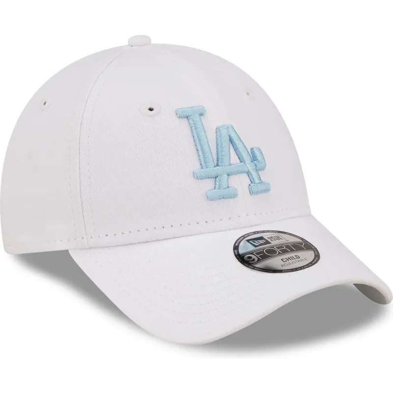 kepure-islenkta-balta-reguliuojamas-vaikams-9forty-league-essential-los-angeles-dodgers-mlb-new-era