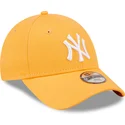 kepure-islenkta-oranzine-reguliuojamas-vaikams-9forty-league-essential-new-york-yankees-mlb-new-era