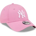 kepure-islenkta-rozine-reguliuojamas-vaikams-9forty-league-essential-new-york-yankees-mlb-new-era