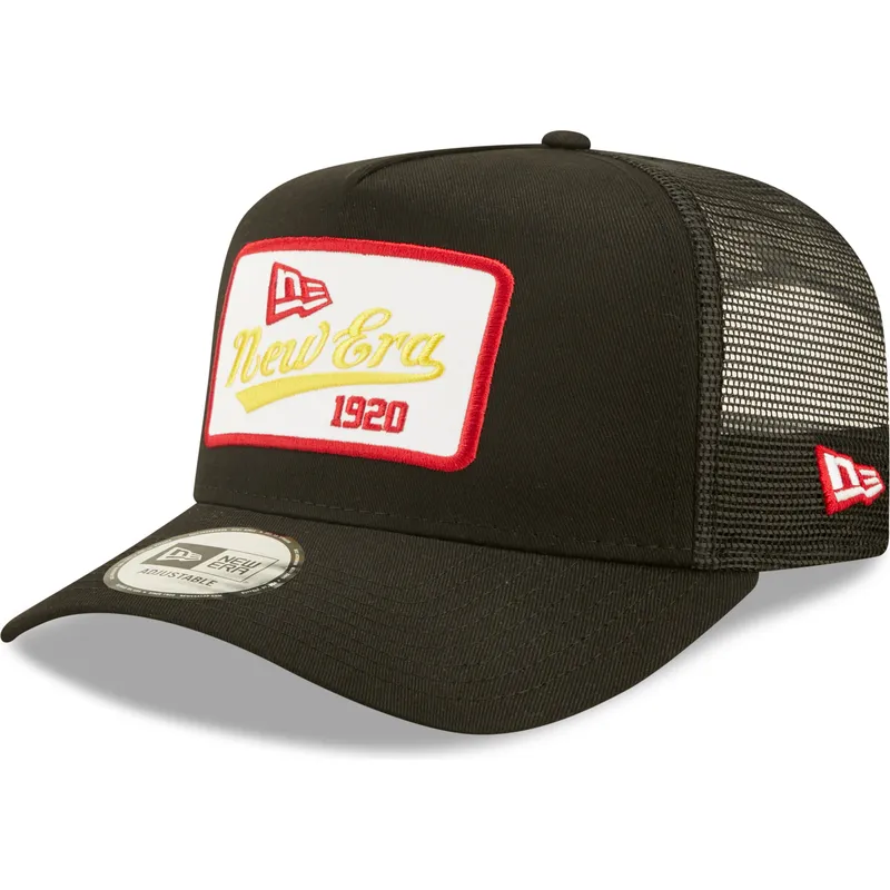 kepure-islenkta-juoda-snapback-1920-a-frame-state-patch-new-era