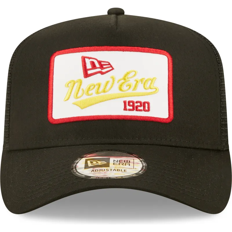 kepure-islenkta-juoda-snapback-1920-a-frame-state-patch-new-era