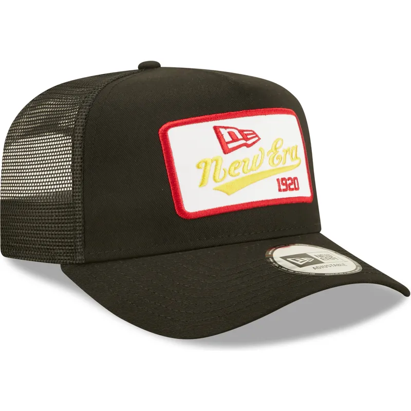 kepure-islenkta-juoda-snapback-1920-a-frame-state-patch-new-era