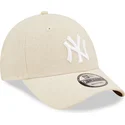 kepure-islenkta-smelio-reguliuojamas-9forty-linen-new-york-yankees-mlb-new-era