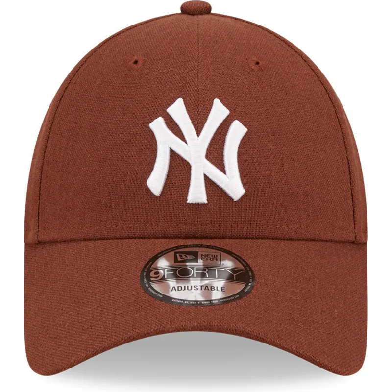 kepure-islenkta-ruda-reguliuojamas-9forty-linen-new-york-yankees-mlb-new-era