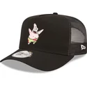kepure-islenkta-juoda-snapback-a-frame-spongebob-ir-patrick-zvaigzde-new-era