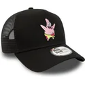 kepure-islenkta-juoda-snapback-a-frame-spongebob-ir-patrick-zvaigzde-new-era