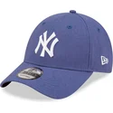 regulowana-niebieska-czapka-z-zakrzywionym-daszkiem-9forty-linen-new-york-yankees-mlb-od-new-era