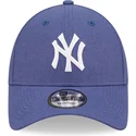 regulowana-niebieska-czapka-z-zakrzywionym-daszkiem-9forty-linen-new-york-yankees-mlb-od-new-era