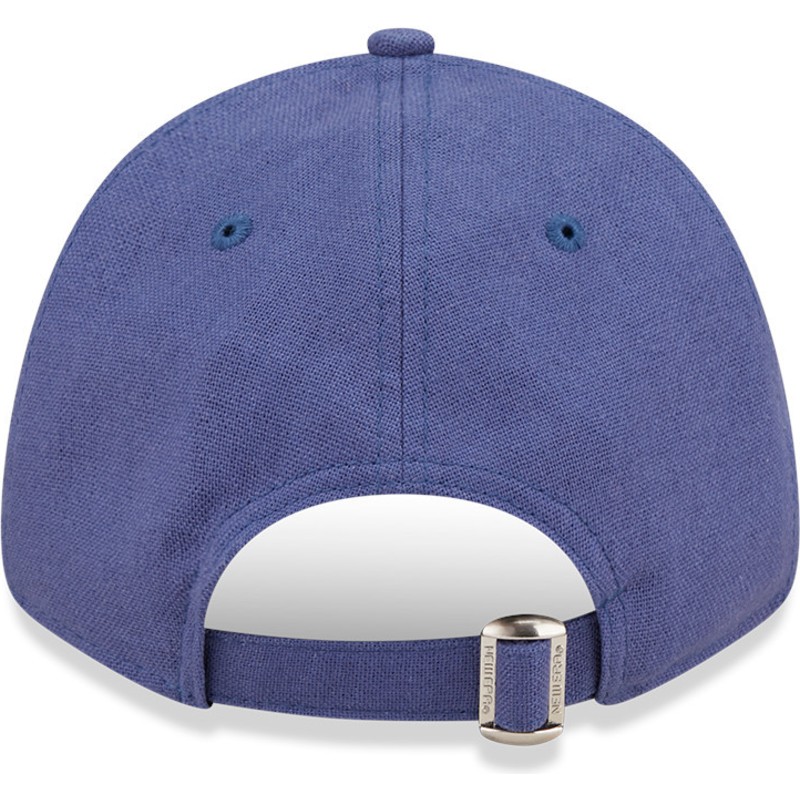 new-era-curved-brim-9forty-linen-new-york-yankees-mlb-blue-adjustable-cap