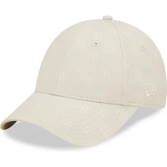 Kepurė išlenkta smėlio reguliuojamas 9FORTY Monogram New York Yankees MLB New Era