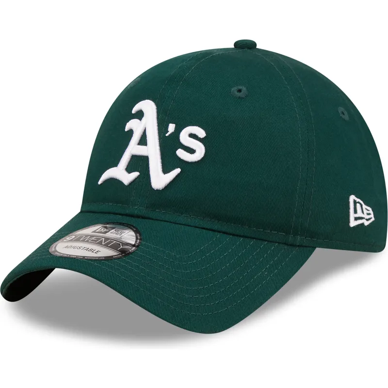 kepure-islenkta-zalia-reguliuojamas-9twenty-league-essential-oakland-athletics-mlb-new-era