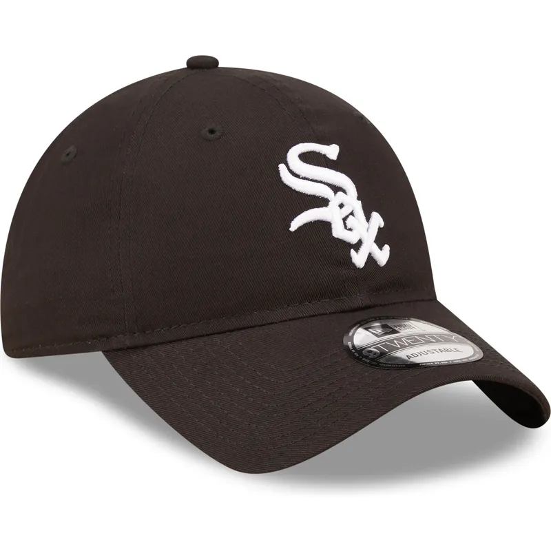 czapka-z-zakrzywionym-daszkiem-czarna-regulowana-9twenty-league-essential-chicago-white-sox-mlb-new-era