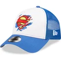 cap-islenkta-blue-snapback-vaikams-a-frame-superman-dc-comics-new-era