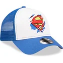 cap-islenkta-blue-snapback-vaikams-a-frame-superman-dc-comics-new-era