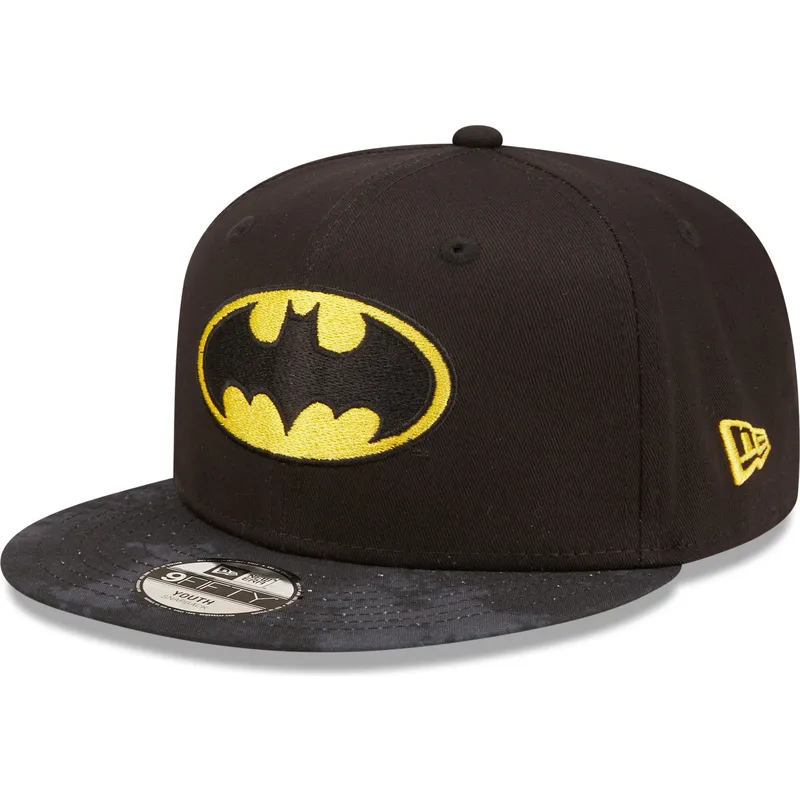 kepure-plokscia-juoda-snapback-vaikams-9fifty-batman-dc-comics-new-era