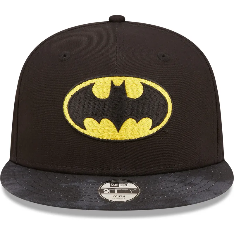 kepure-plokscia-juoda-snapback-vaikams-9fifty-batman-dc-comics-new-era