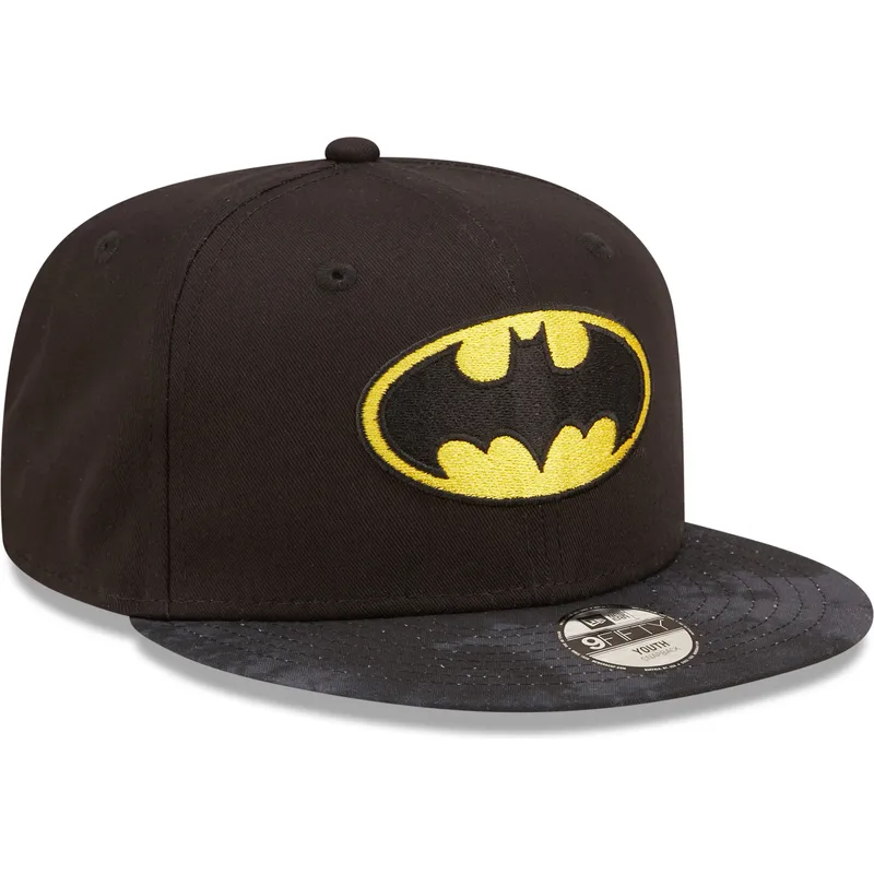 kepure-plokscia-juoda-snapback-vaikams-9fifty-batman-dc-comics-new-era
