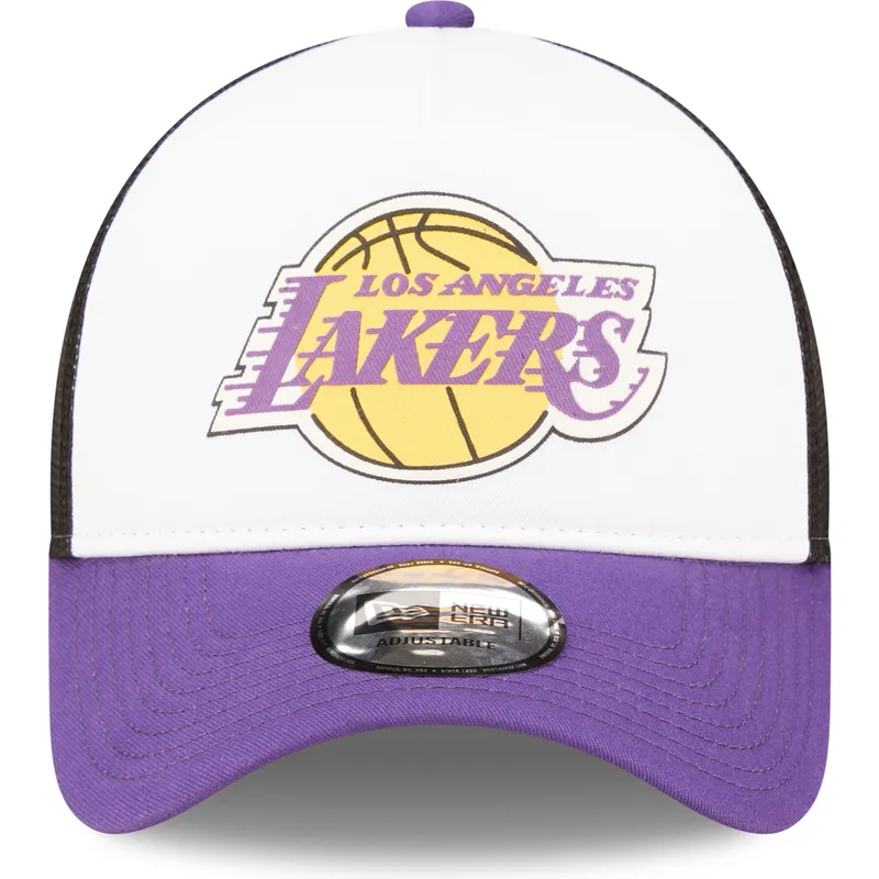 kepure-islenkta-violetine-snapback-a-frame-frame-team-colour-los-angeles-lakers-nba-new-era