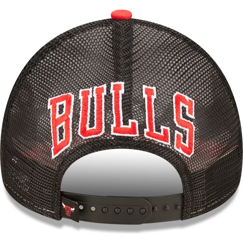 kepure-islenkta-raudona-snapback-a-frame-team-colour-chicago-bulls-nba-new-era