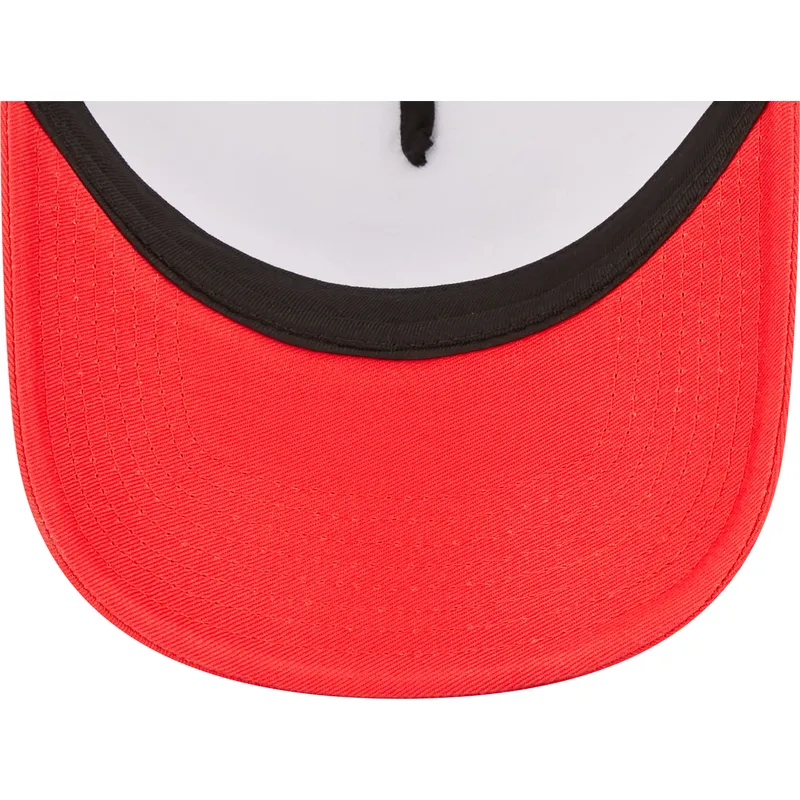 kepure-islenkta-raudona-snapback-a-frame-team-colour-chicago-bulls-nba-new-era