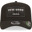 kepure-islenkta-juoda-snapback-new-york-a-frame-repreve-usa-state-new-era