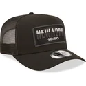 kepure-islenkta-juoda-snapback-new-york-a-frame-repreve-usa-state-new-era