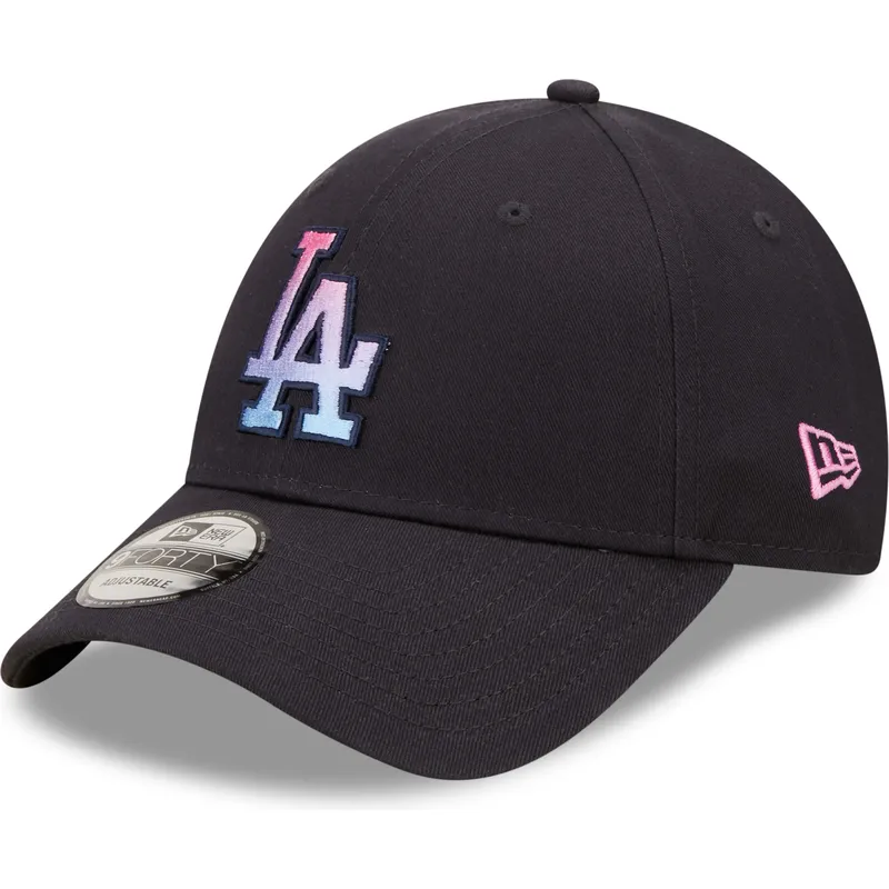 kepure-islenkta-tamsiai-melyna-reguliuojamas-9forty-gradient-infill-los-angeles-dodgers-mlb-new-era