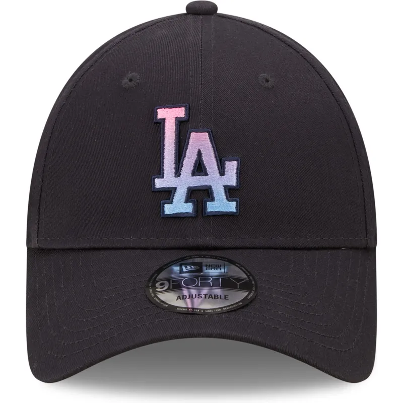 kepure-islenkta-tamsiai-melyna-reguliuojamas-9forty-gradient-infill-los-angeles-dodgers-mlb-new-era