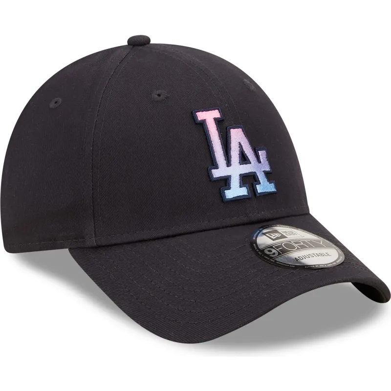 kepure-islenkta-tamsiai-melyna-reguliuojamas-9forty-gradient-infill-los-angeles-dodgers-mlb-new-era