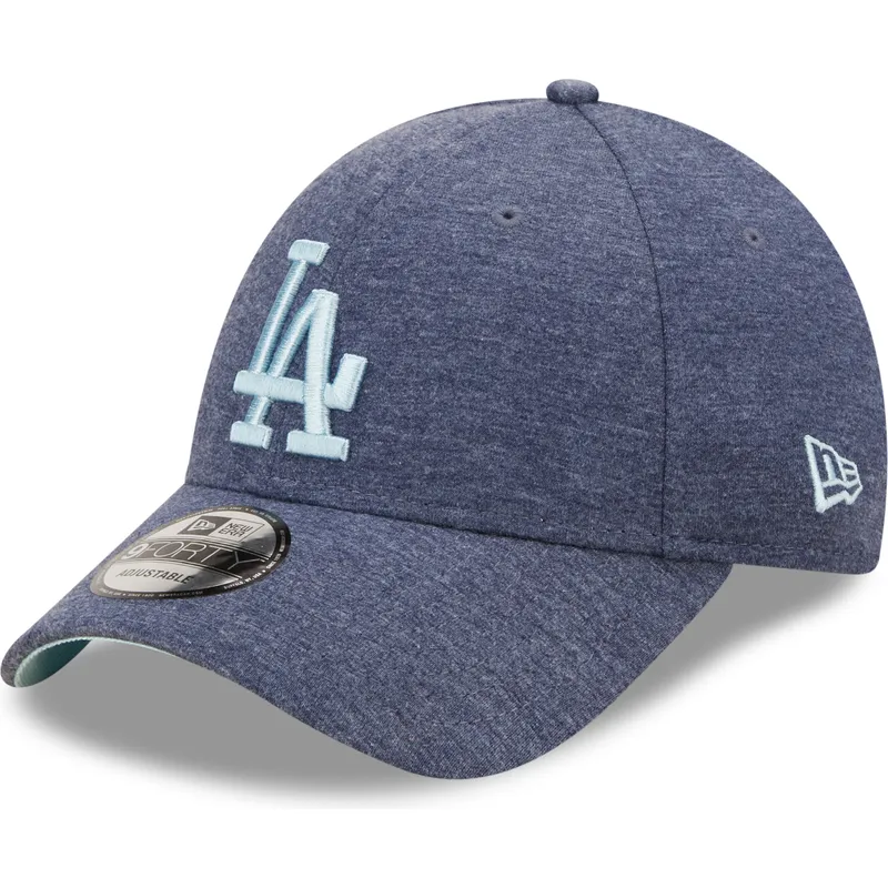 kepure-islenkta-tamsiai-melyna-reguliuojamas-9forty-jersey-essential-los-angeles-dodgers-mlb-new-era