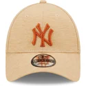 cap-islenkta-brown-adjustable-strap-9forty-jersey-essential-new-york-yankees-mlb-new-era